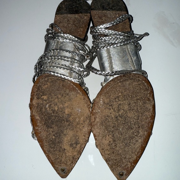 Gucci - Silver Braided Women's Sandals - Picture 4 of 5